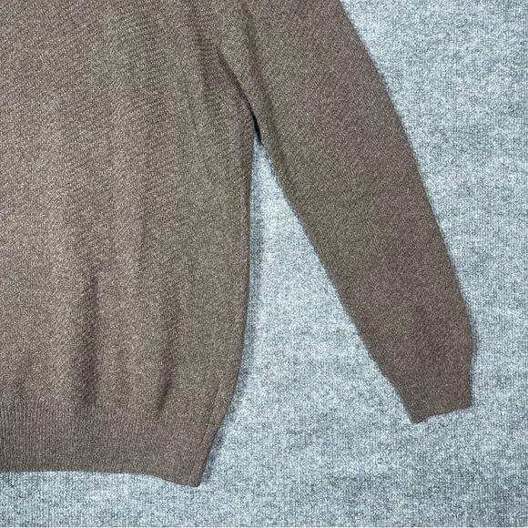 NWT Joseph Abboud Mens 2XLT Mock Neck Henley Sweater Wool Blend Button Pullover - Picture 7 of 8